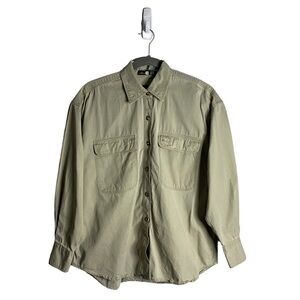 Royal Robbins Men's Khaki Button-Down 100% Cotton Shirt